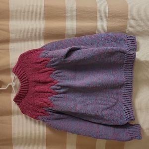 Kids hand knit ski sweater